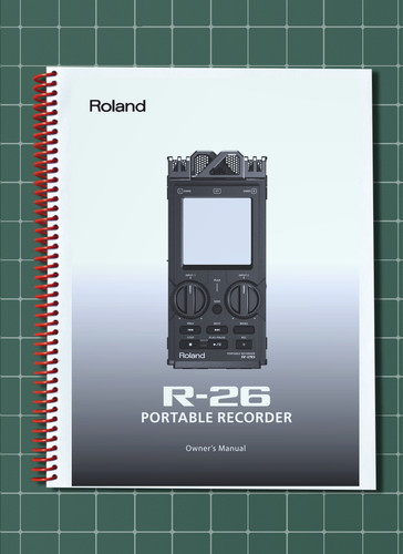 Roland manuale d uso - r-26,