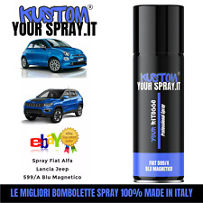 Spray Fiat Alfa Lancia Jeep 599/A Blu Magnetico 400ml !! LUCIDO !!