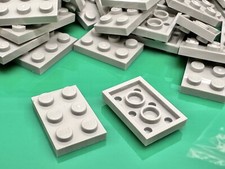 Lego plate 2x3 3021 grigio - 2x3, 3021,