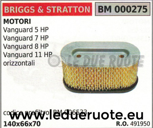 491950 filtro aria briggs - 491950,