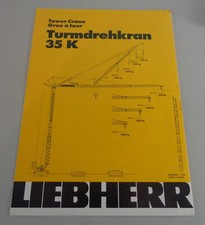 Scheda Dati/Tecnico Descrizione Liebherr Gru a Torre 35 K Di 03/1992