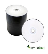 100 CD-R Vuoti Stampabili a Getto d'Inchiostro Mediarange 52x 700 MB Dischi 80 minuti MR203 S/W