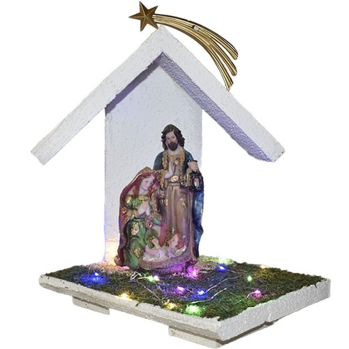 Capanna completa con natività