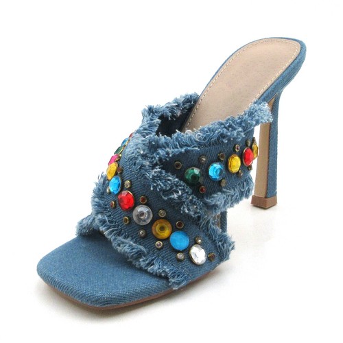 Mules donna denim smaltato - donna,