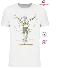 MAGLIA T-SHIRT BIANCA CICLISMO VDP CICLO CROSS CAMPIONE DEL MONDO UNISEX