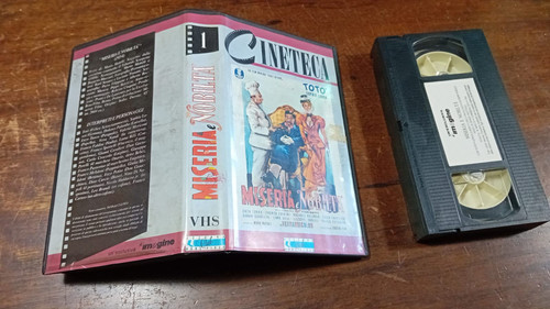 Vhs videocassette miseria e - -videocassette,