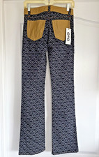 Jeans vintage Y2K Dolce & Gabbana D&G monogramma svasato denim taglia 27 41 nuovi con etichette ologramma
