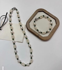 Set bracciale collana giada