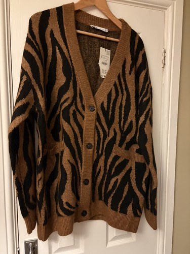 Cardigan zara stampa animalier - stampa,