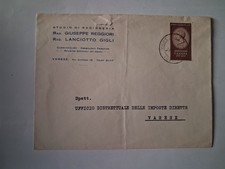 Storia Postale 1957 - Antonio Canova -  L. 25 isolato - lettera