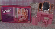 BARBIE PRETTY LIBERTY 1987 SPECCHIERA COMODINO SOGNI ROSA SWEET ROSES VINTAGE 