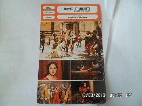 Carte fiche cinema 1967 - carte,