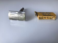 GILLETTE RASOIO VINTAGE E 14 LAMETTE VINTAGE SCHIMMEL E SUPERFLEX BOLZANO 