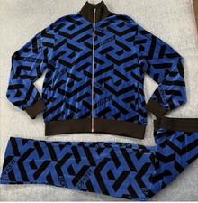 Versace Blue & Black Velour