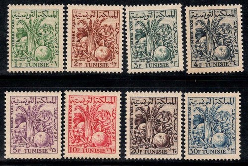 Tunisia 1957 74 nuovo - mi., 67-74