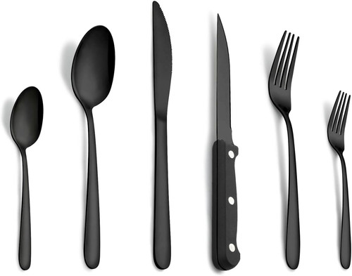 Pezzi noir set - 72, posate