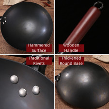 Wok ferro da cucina uso