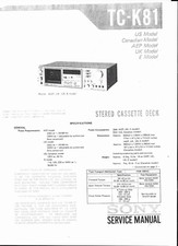 Sony Service Manual per TC -K