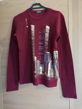 Maglia BENETTON Taglia M Donna Vintage TORRI GEMELLE Introvabile Da Collezione