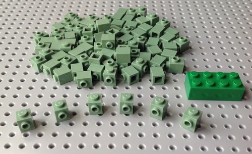 Lego mattoncino verde - , sabbia