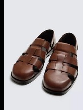 Zara SANDALI GABBIA IN PELLE