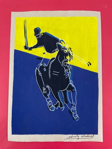 Andy warhol disegno carta - su,