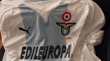 Maglia Lazio match worn 2010 Diakite. Con Dedica Personale Sponsor Edileuropa. 