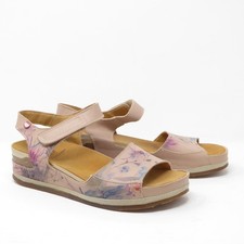 ONFOOT 213 Spain Floral Leather Sandals Adjustable Strap Comfort EU 38 / 7-7.5US