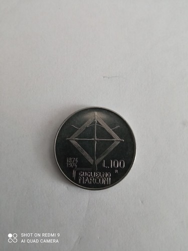 Rara moneta 100 - lire, 1874