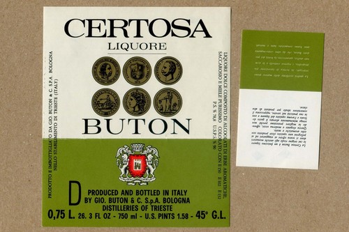 Certosa buton italia liquore - buton,