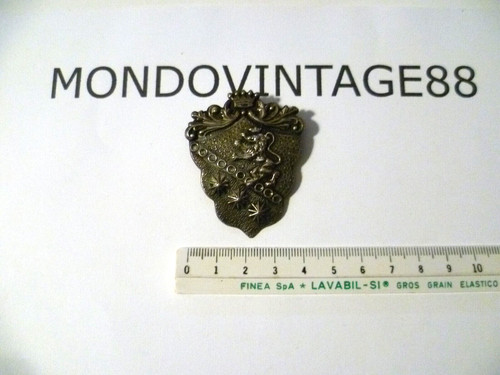 Spilla metallo vintage stemma - vintage,