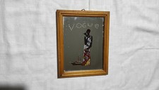 QUADRO A SPECCHIO PRINTED MIRROR COVER VOGUE MAGAZINE STELLE CON DONNA DI COLORE