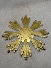 Raggiera 14 Cm Ottone Bagno Argento Halo Santon Per Statua Santo Gesù