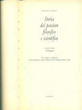 STORIA DEL PENSIERO FILOSOFICO