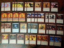 MAZZO CARTE MAGiC MTG MONO ROSSO DRAGHI! NO LILIANA , TARMOGOYF , JACE, Mox N948