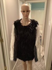CAPPOTTO RAVE K JORDAN SKUNK CRUDELIA DE VIL PELLICCIA SINTETICA GLAM PELOSO TAGLIA 2X