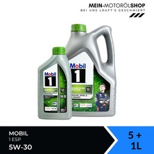 Mobil 1 ESP 5W-30 VW 507 504 MERCEDES OPEL BMW LL-4 ACEA C3 5+1 litri = 6 litri