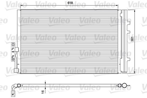 Valeo 814386 condenser air - 814386,