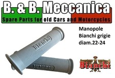 COPPIA MANOPOLE MOTO BIANCHI