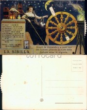 LIBERTY ART NOUVEAU-LA SIBILLA-CARTOLINA MECCANICA-D18-22