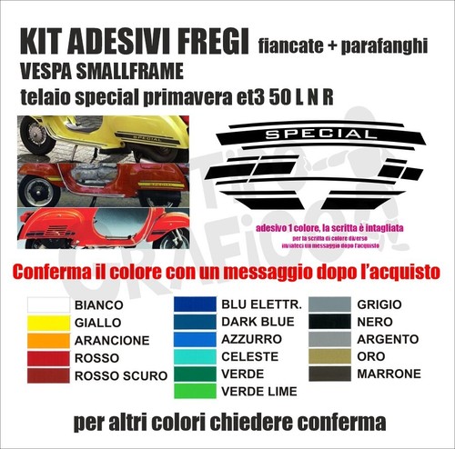 Kit adesivi vespa - adesivi,