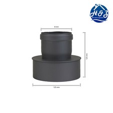 Tubo pellet estensione da 80 a