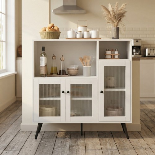 Credenza industriale bianca - industriale,