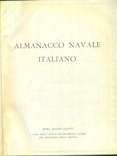 Almanacco navale italiano - almanacco,