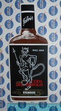 ADESIVO STICKER VINTAGE AUTOCOLLANT FABRIS LIQUORE DEL DIAVOLO ANNI '80