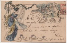 ART NOUVEAU - RAGAZZA CHE