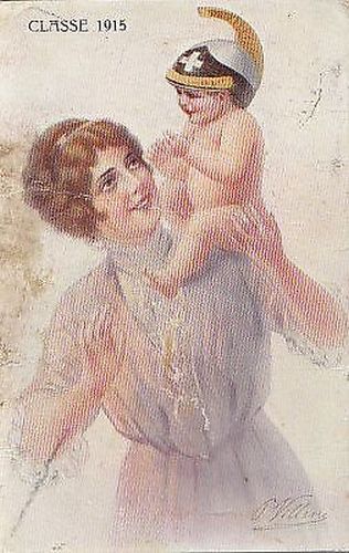 Villani classe 1915 cartolina - classe,
