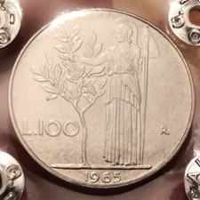 100 Lire 1965, Italia