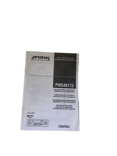 Radiocassetta clarion pw546173 - radiocassetta,