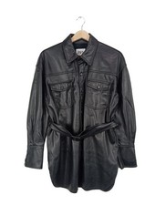 ZARA Giacca in ecopelle Donna